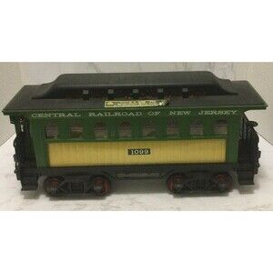 Vintage Jim Beam Passenger Car Train Decanter Bottle Central Railroad 1099 Empty